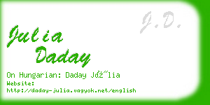 julia daday business card